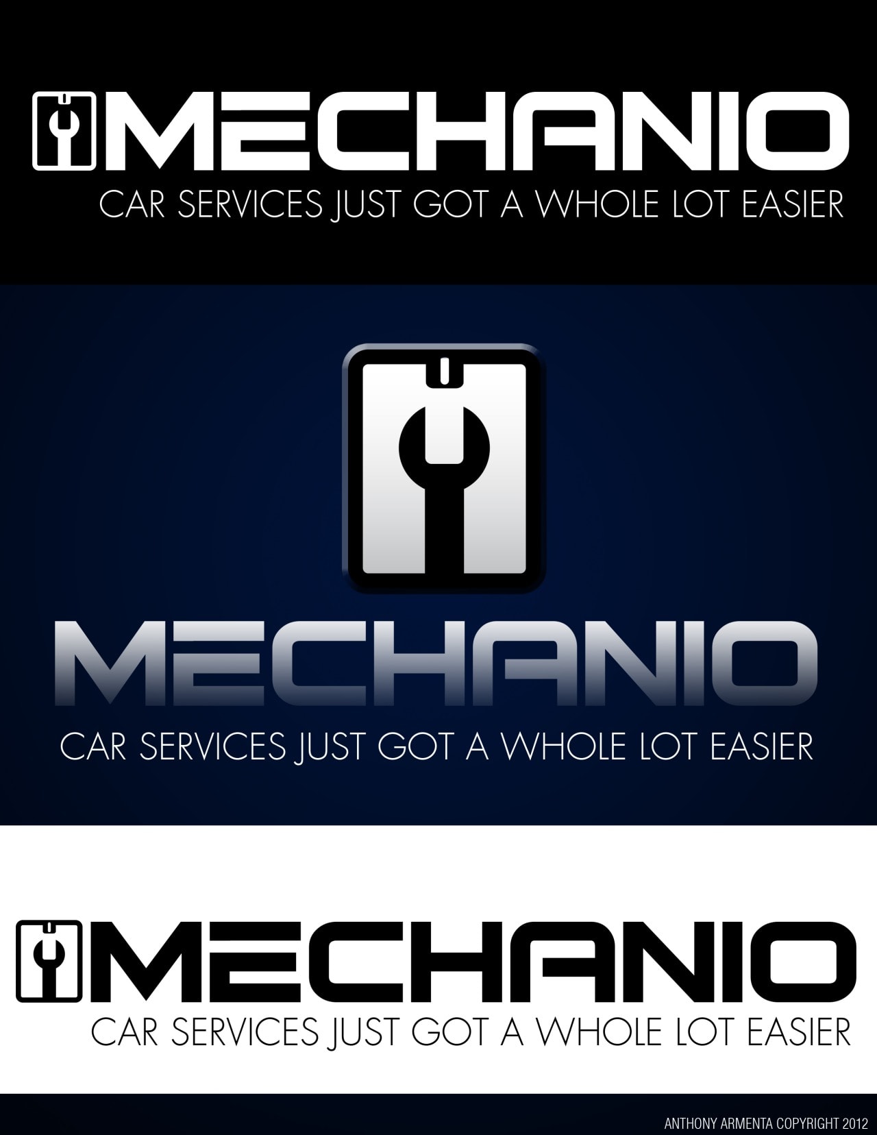 Mechanio — Car Services Logo
